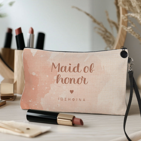 Pink Maid Of Honor - Makeup Bag Gift Box - GOTShirts