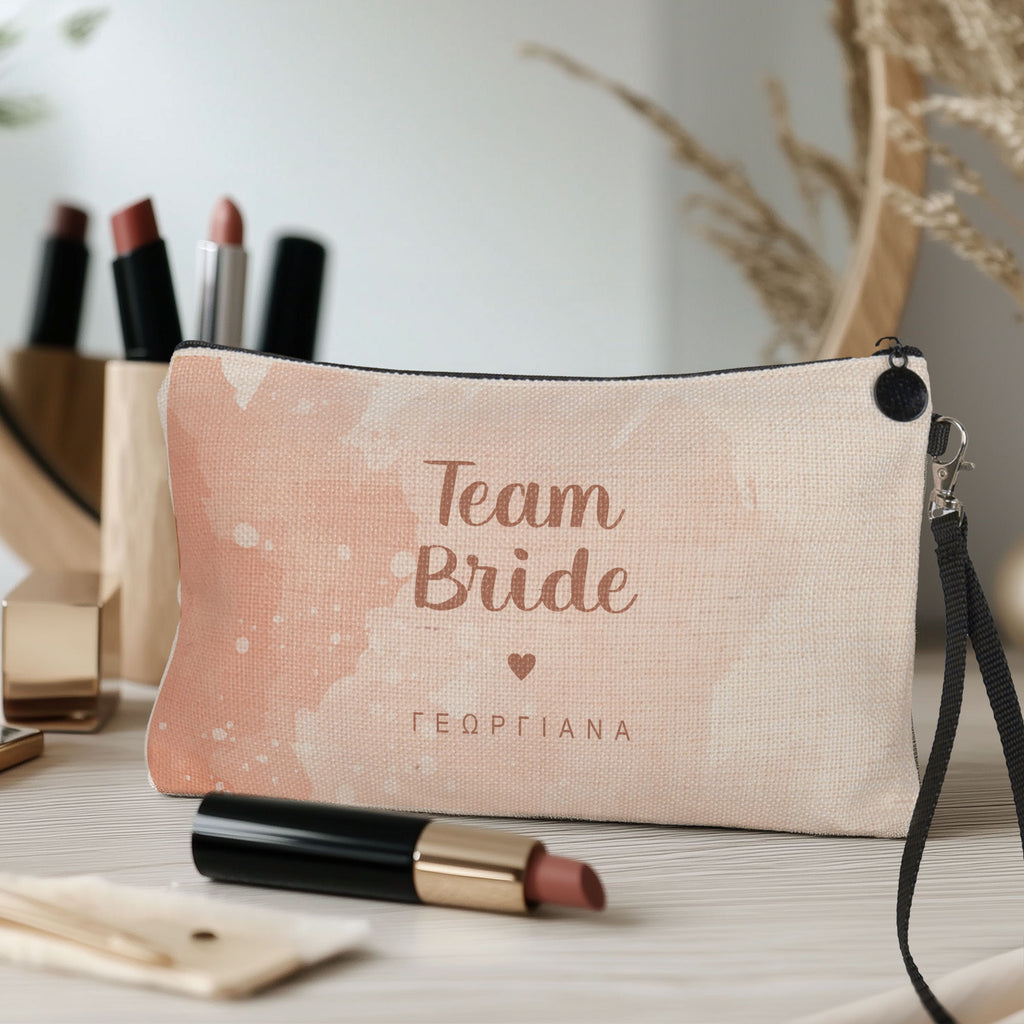 Pink Team Bride - Make Up Bag - GOTShirts