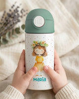 Spring Flowers - Double Wall Bottle & Pouch Gift Set - GOTShirts