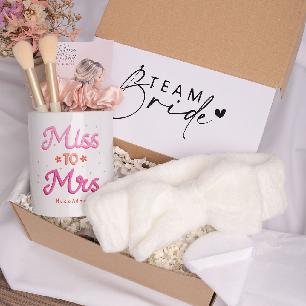 Miss To Mrs - Makeup Brush Holder Gift Box - GOTShirts