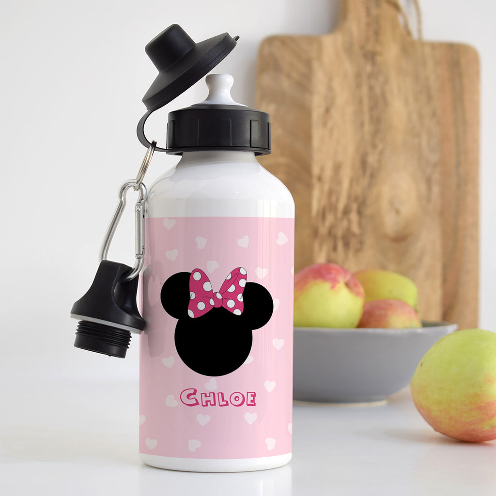 Cute Girl Mouse - Aluminum Water Bottle - GOTShirts