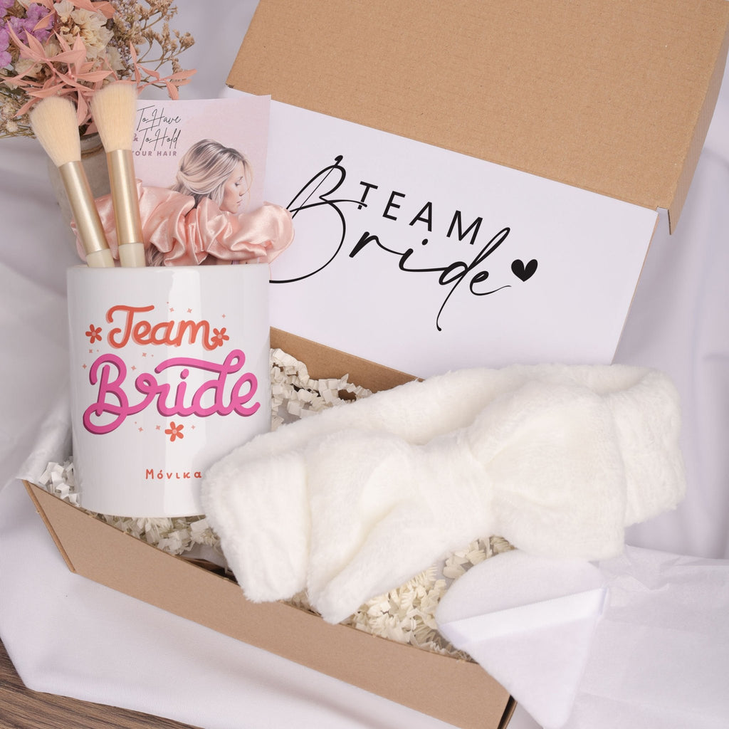 Team Bride - Makeup Brush Holder Gift Box - GOTShirts