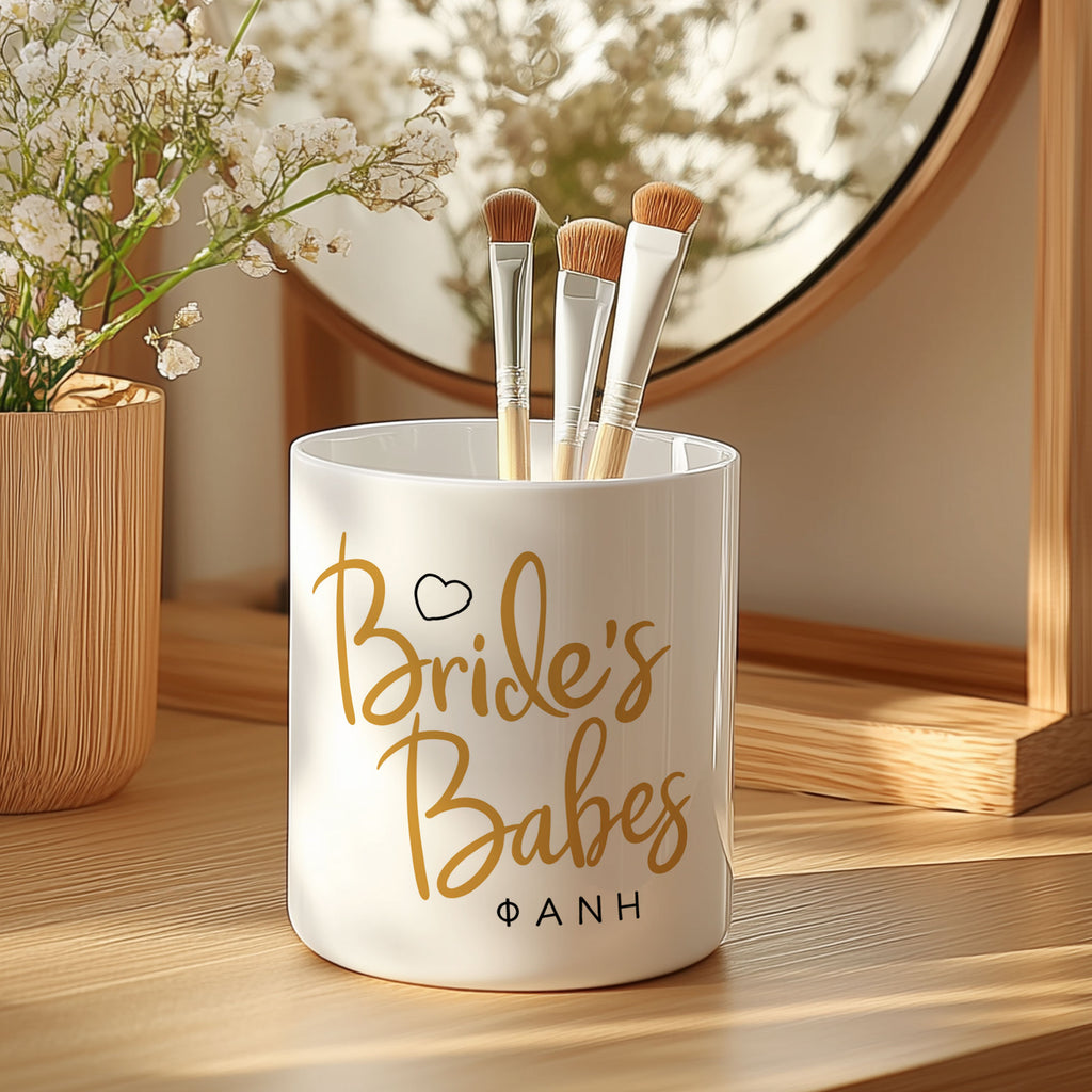 Bride's Babes - Ceramic Makeup Brush Holder - GOTShirts