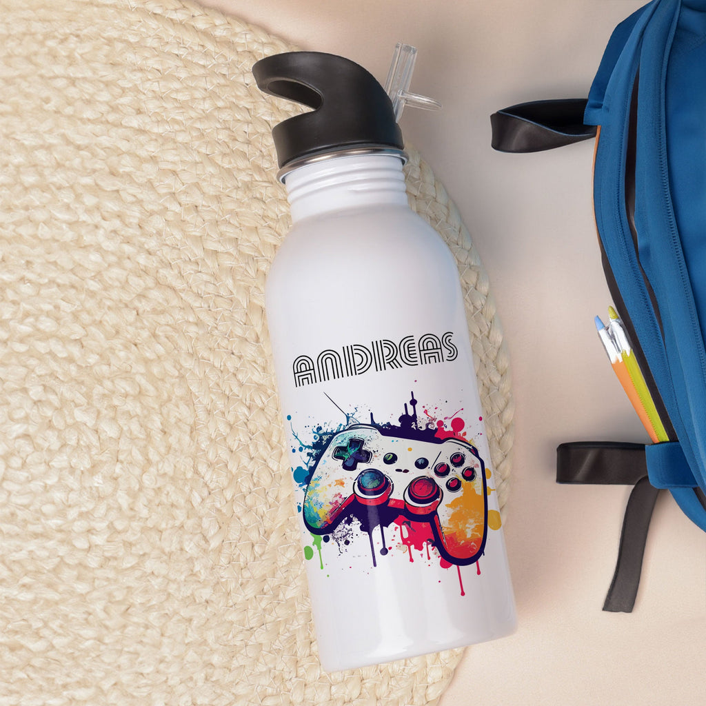 Game Controller - Stainless Steel Water Bottle 600ml - GOTShirts