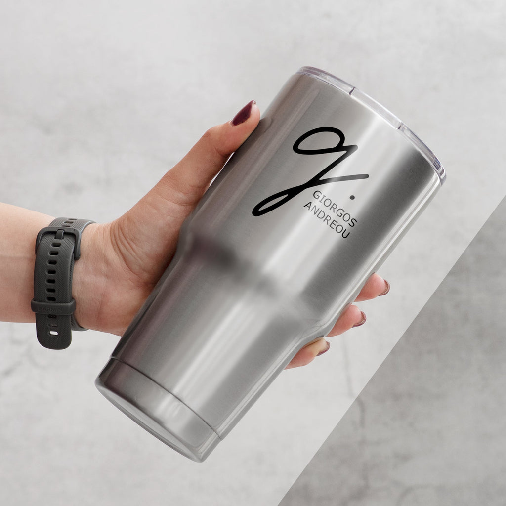 Name & Letter - GIGA Stainless Steel Thermos 880ml - GOTShirts
