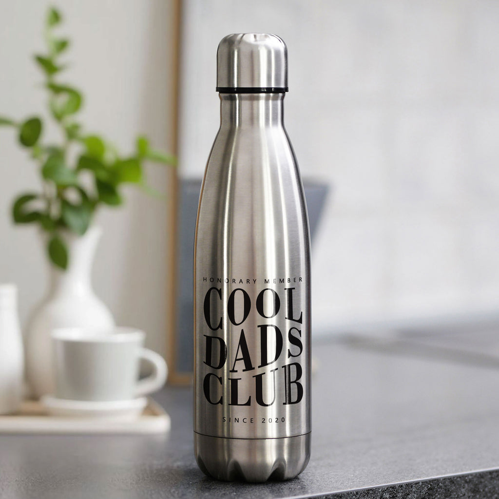 Cool Dads Club - Silver Bowling Bottle 500ml - GOTShirts