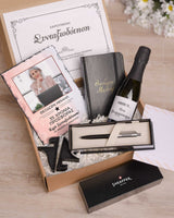 Happy Retirement Pink Watercolor - Retirement Luxury Gift Box - GOTShirts
