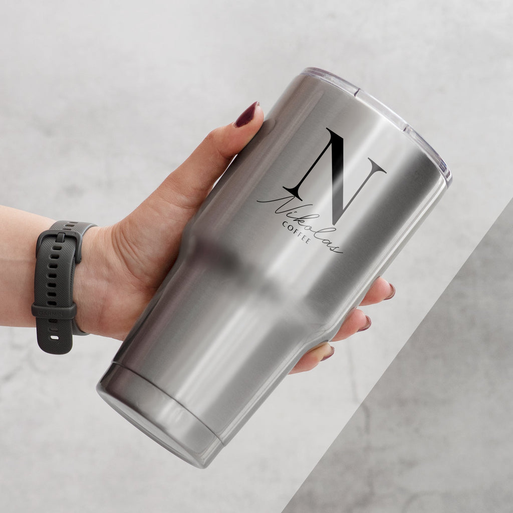 Name & Letter - GIGA Stainless Steel Thermos 880ml - GOTShirts