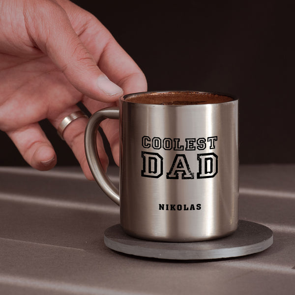 Coolest Dad - Stainless Steel Coffee Mug - GOTShirts