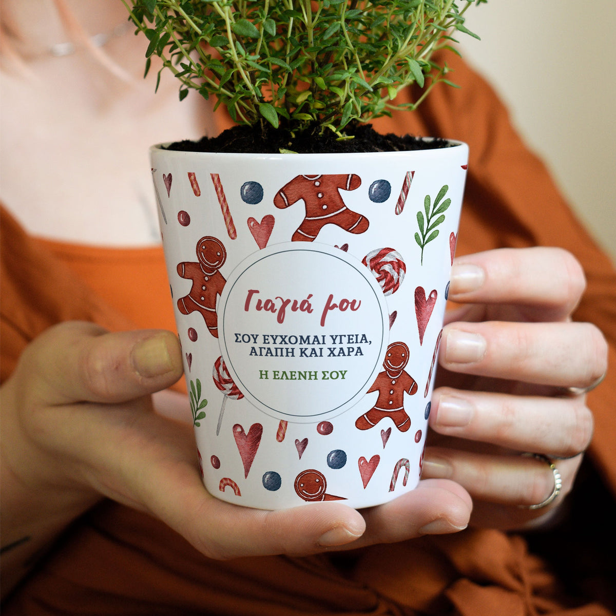 Gingerbread - Christmas Flower Pot - GOTShirts