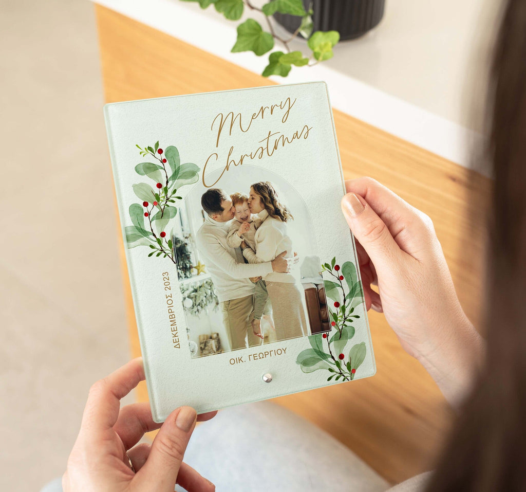 Christmas Family - Glass Frame - GOTShirts