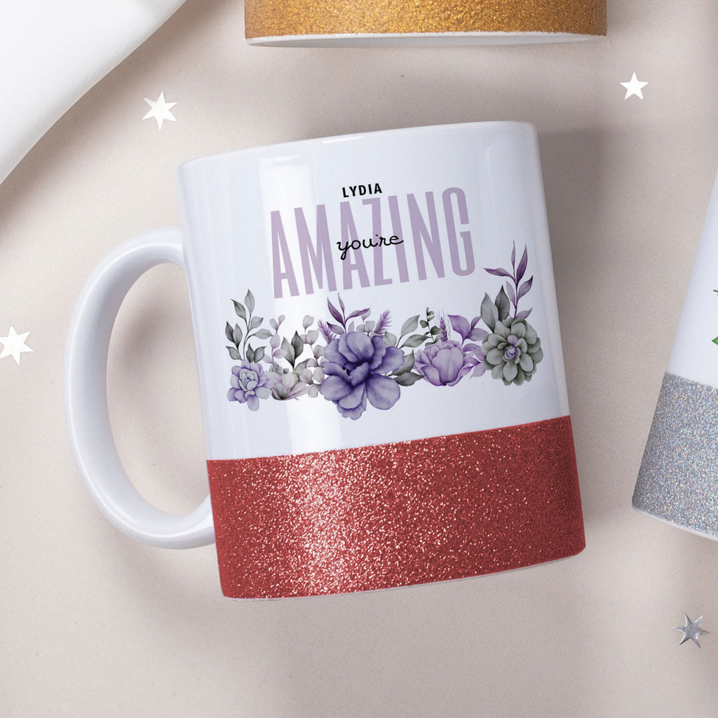 You Are Amazing - Ceramic Glitter Mug - GOTShirts