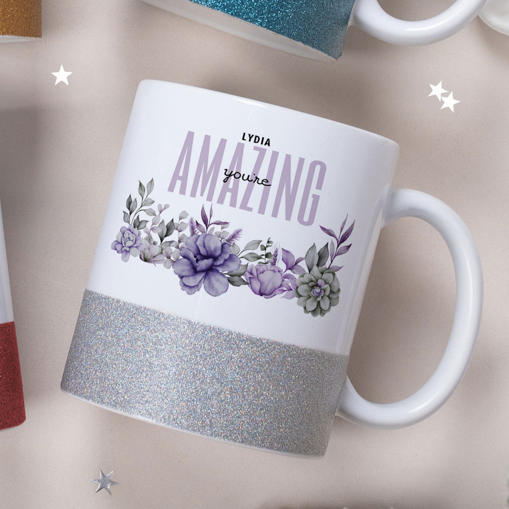 You Are Amazing - Ceramic Glitter Mug - GOTShirts