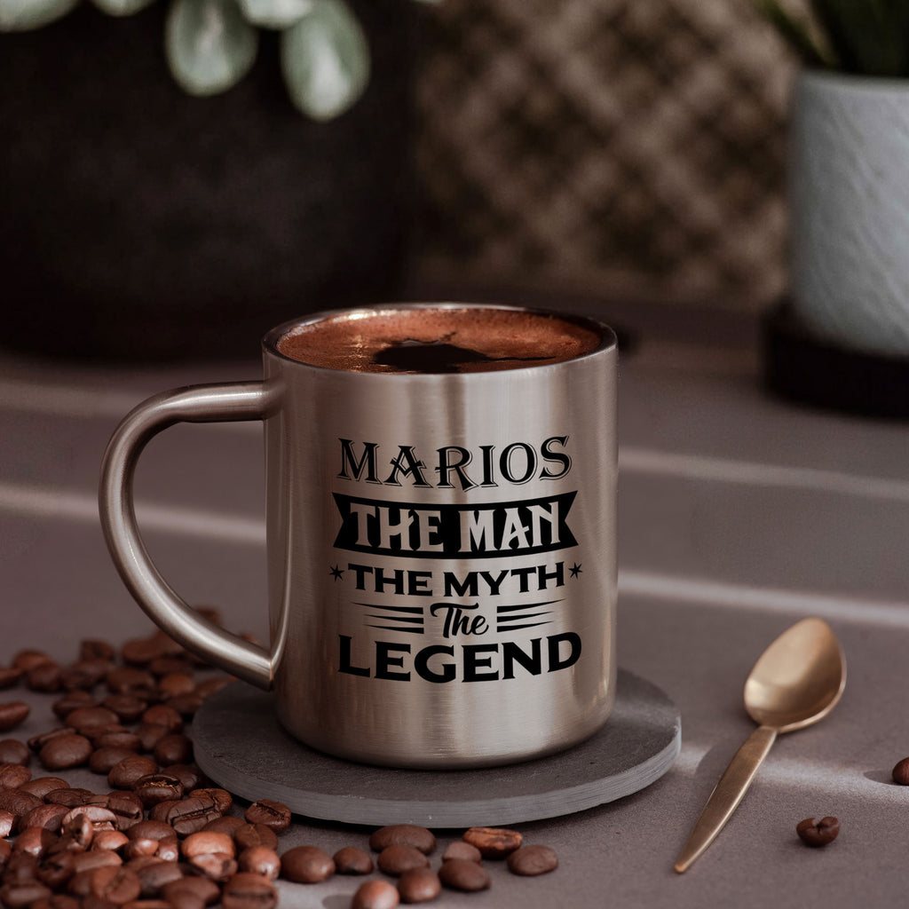 The Man, The Myth, The Legend - Stainless Steel Coffee Mug - GOTShirts