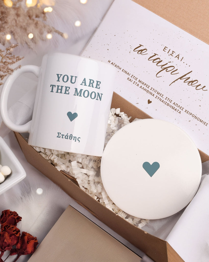 Sun & Moon - Ceramic Mug 11oz & Coaster Gift Box - GOTShirts