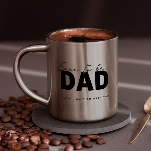 Soon To Be Dad - Stainless Steel Coffee Mug - GOTShirts