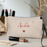 Name & Red Speckles - Makeup Bag Gift Box - GOTShirts