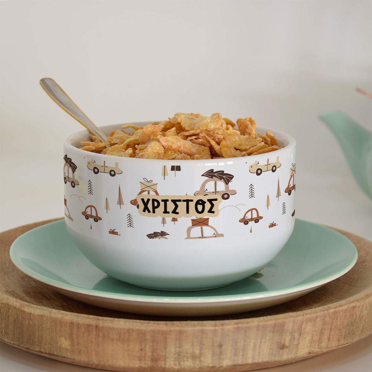 Cars - Personalized Ceramic Bowl - GOTShirts