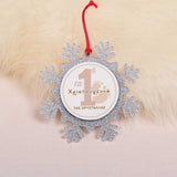 My First Christmas - Glitter Snowflake Ornament