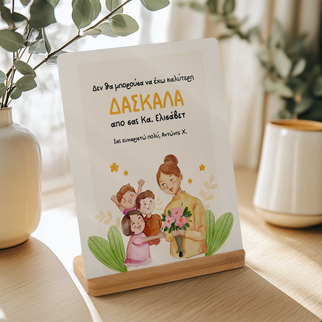 I Couldn't Have A Better Teacher - Bamboo Stand Frame - GOTShirts