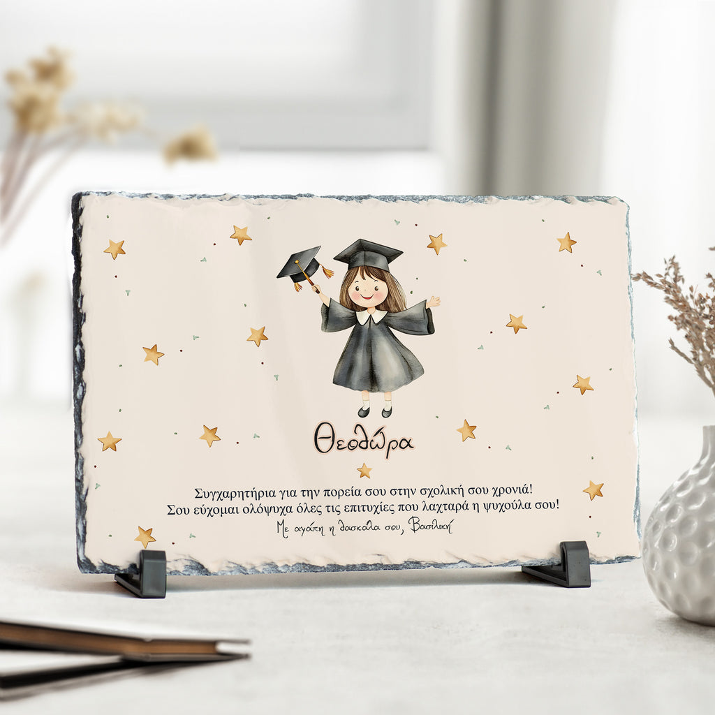 Congratulations For Your Progress Girl - Rock Photo Slate - GOTShirts