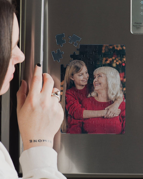 Best Grandmother GIRL - Magnetic Puzzle & Wine Mug Gift Box - GOTShirts