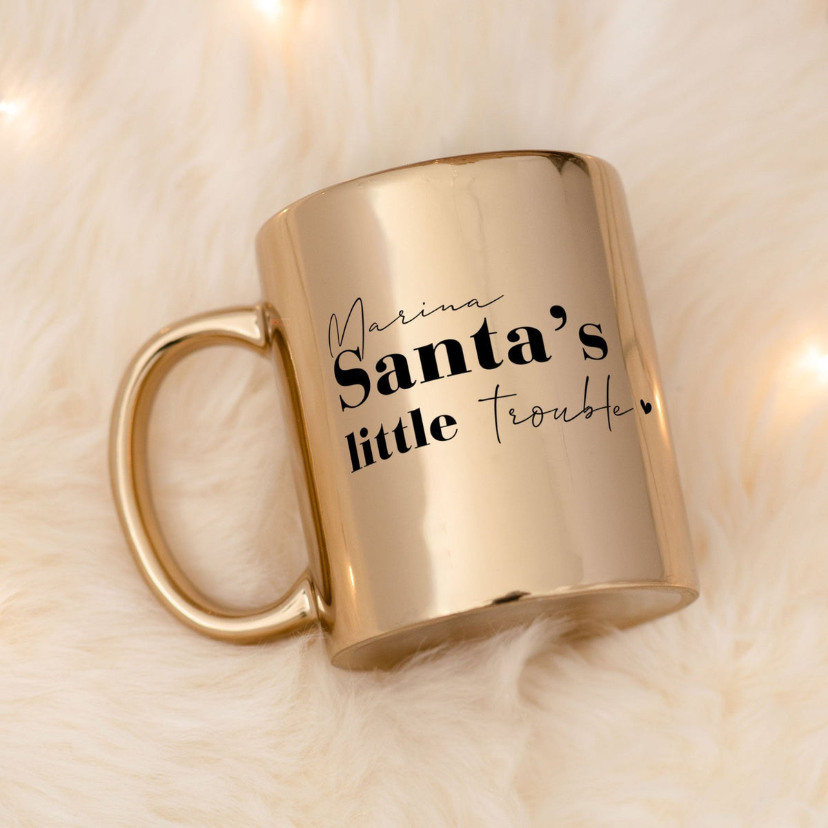 Santa's Little Trouble - Mirror Mug - GOTShirts