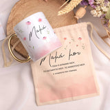 Thank You Mom - Gold Handle Mug & Linen Pouch Set - GOTShirts