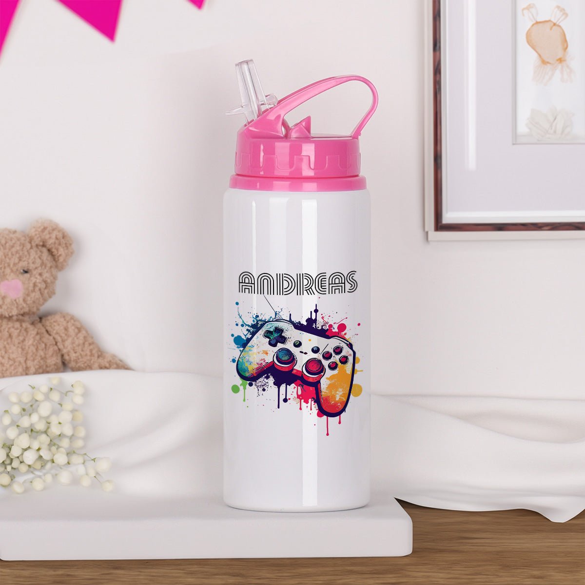 Game Controller - Kids Aluminum Bottle 600ml - GOTShirts