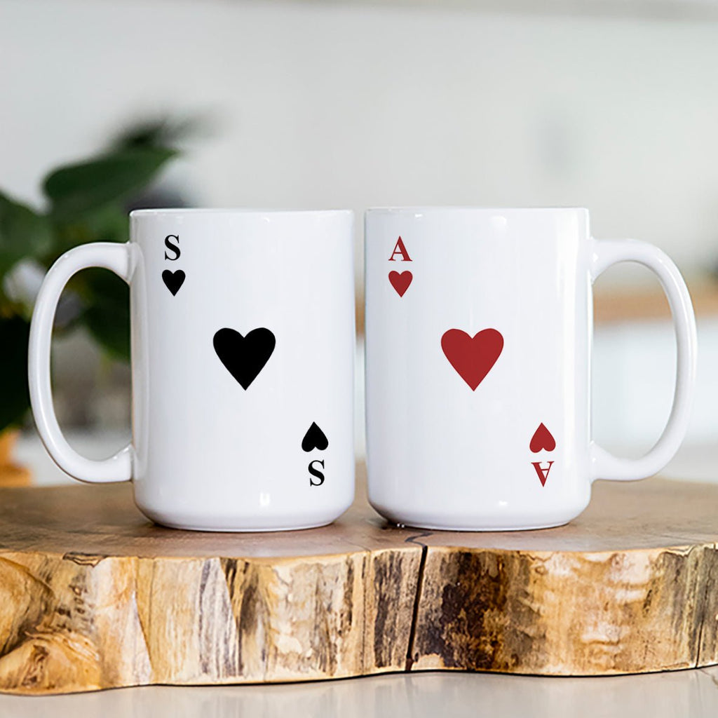 Deck Cards - Large Ceramic Mug Set Of 2 - GOTShirts