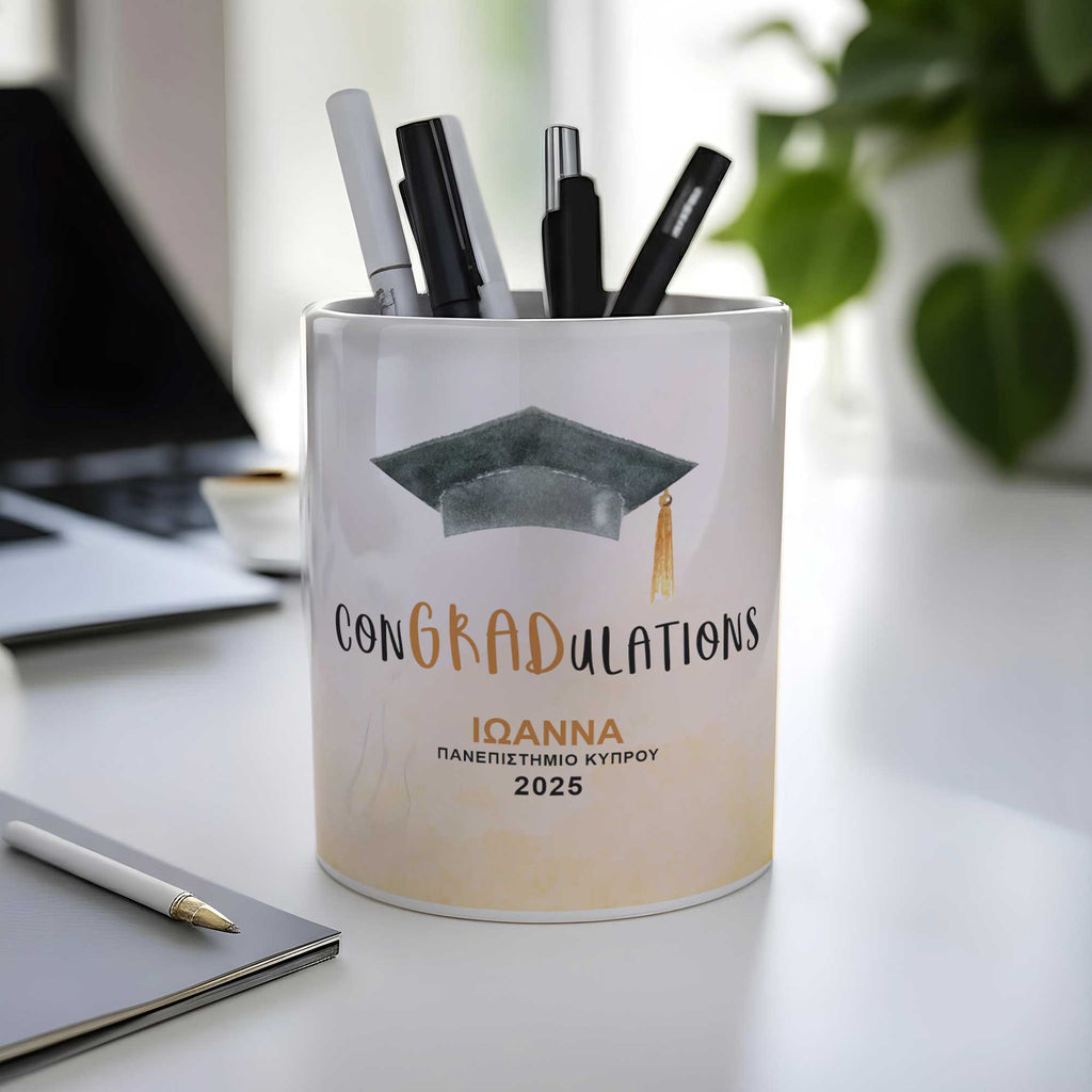 conGRADulation - Ceramic Pencil Holder - GOTShirts