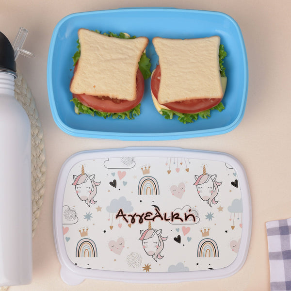 Cute Unicorn Pattern - Plastic Lunch Box - GOTShirts