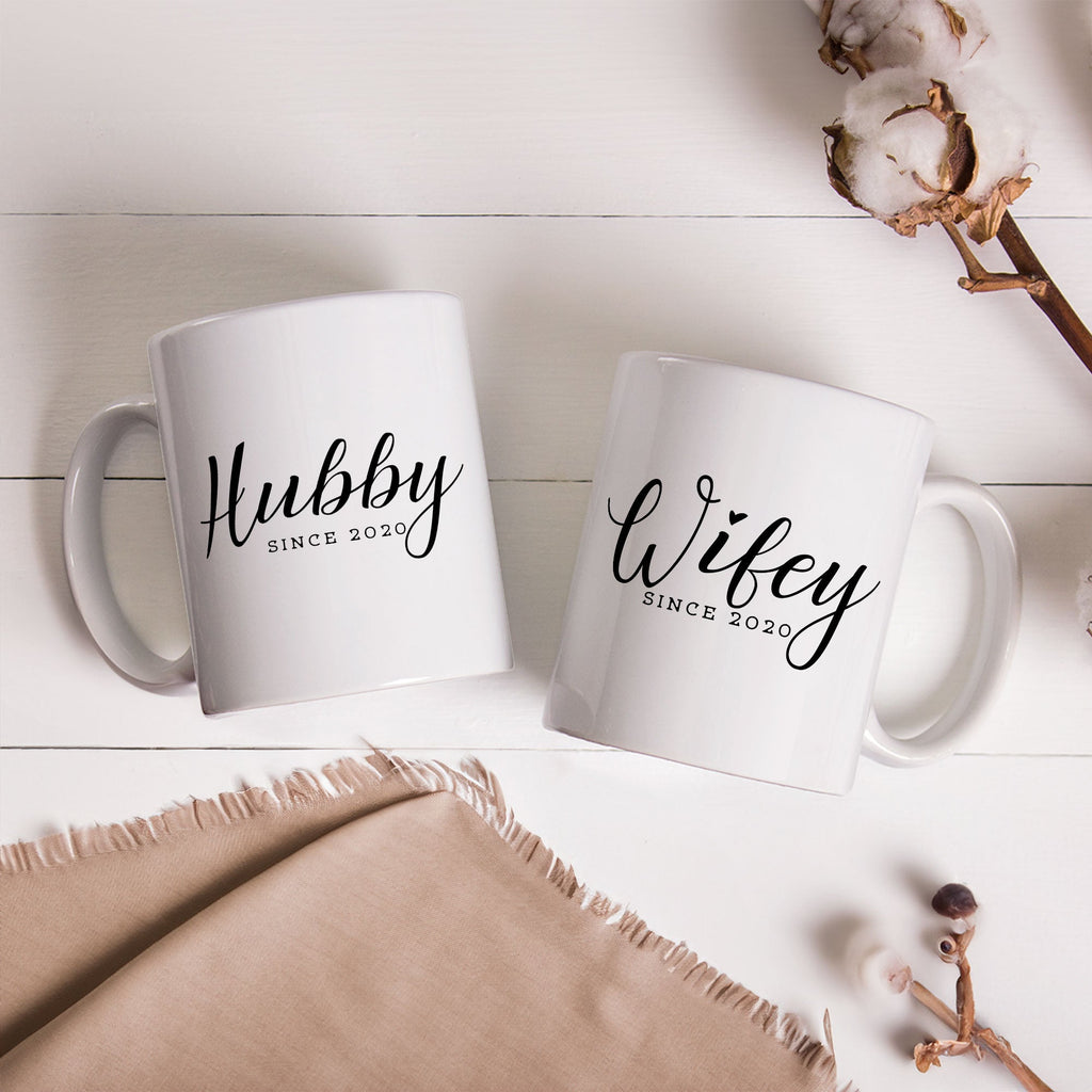 Hubby & Wifey - Ceramic Mug 330ml Set Of 2 - GOTShirts