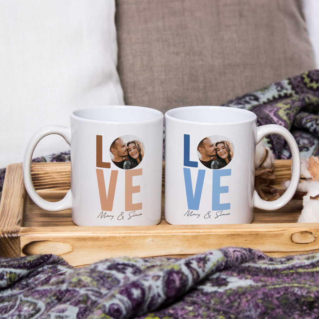 LOVE - Ceramic Mug 330ml Set Of 2 - GOTShirts