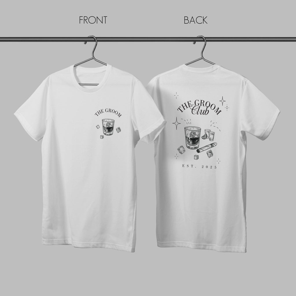 The Groom's Club - T-shirt (2 Sides Print) - GOTShirts