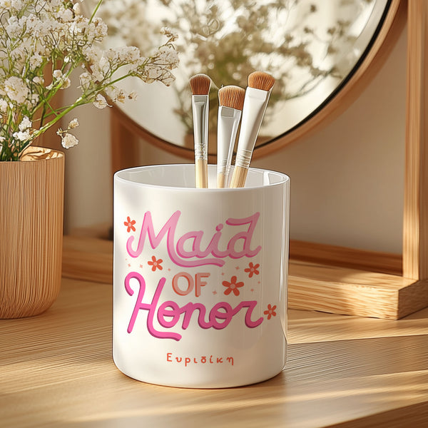 Maid Of Honor - Makeup Brush Holder Gift Box