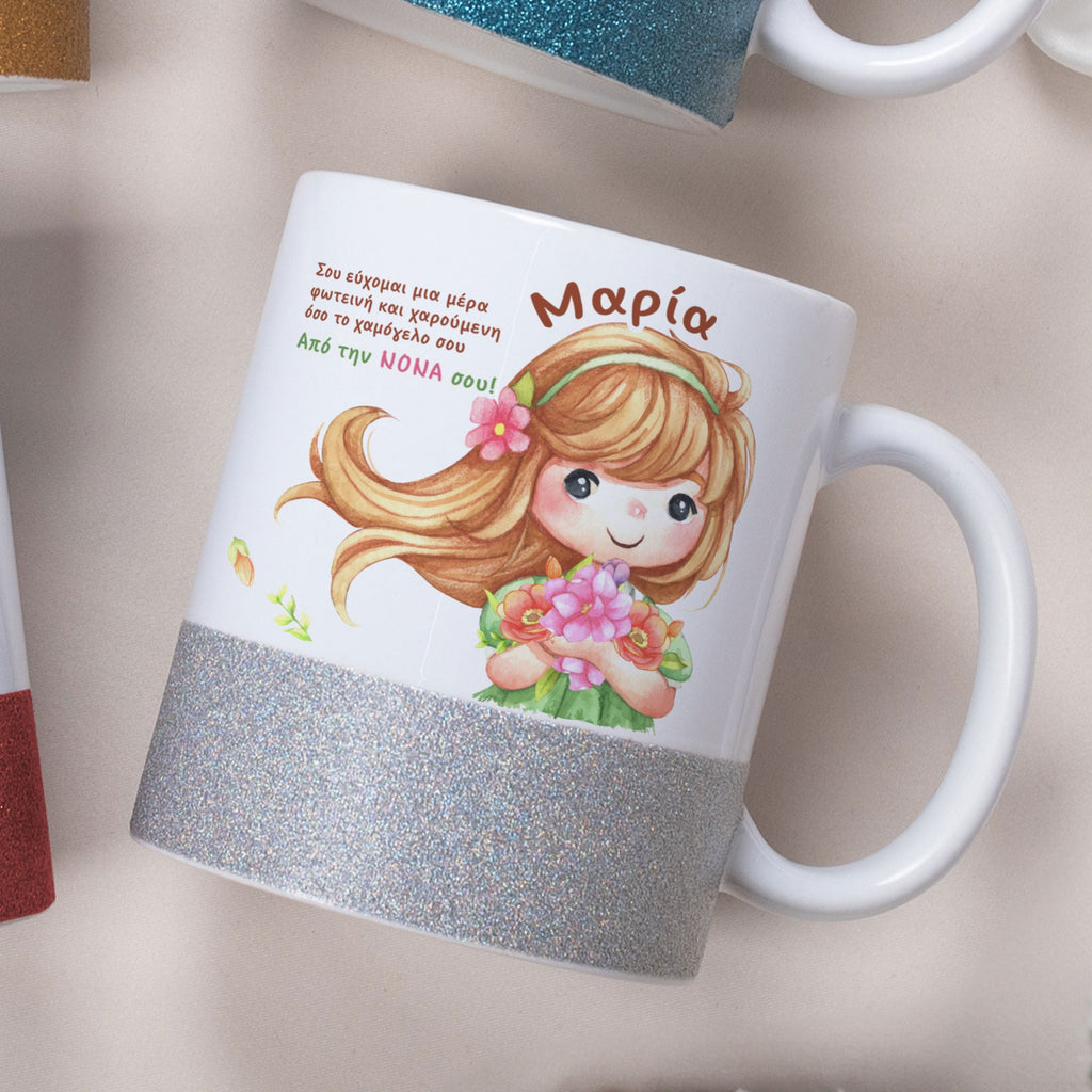Spring Girl - Ceramic Glitter Mug - GOTShirts