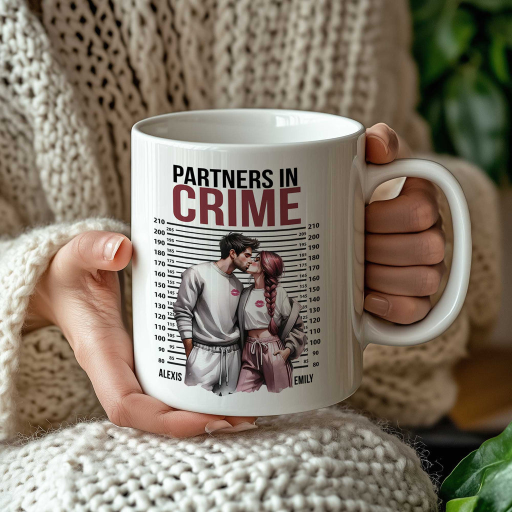 Partners In Crime (Two Sides Design) - Big Ceramic Mug 18oz - GOTShirts