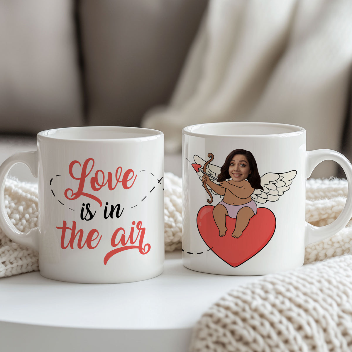 Love Is In The Air - Ceramic Mug 11oz & Coaster Gift Box - GOTShirts