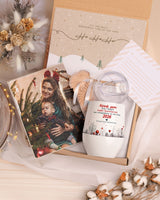 Godmother Christmas Wishes - Magnetic Puzzle & Wine Mug Gift Box - GOTShirts