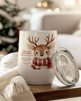 Godmother Christmas Deer - Magnetic Puzzle & Wine Mug Gift Box - GOTShirts