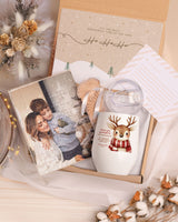 Godmother Christmas Deer - Magnetic Puzzle & Wine Mug Gift Box - GOTShirts