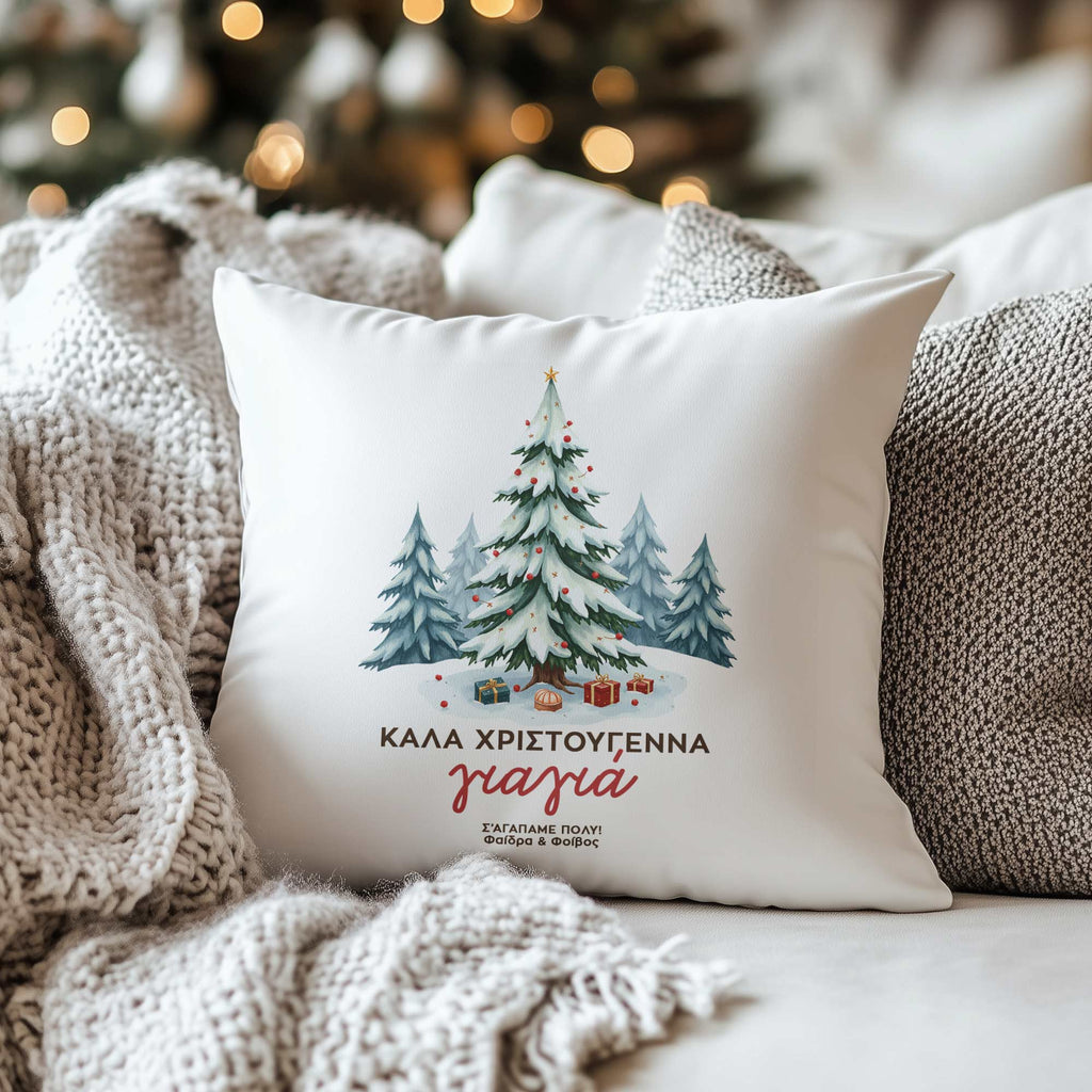 Merry Christmas Grandma - White Pillow - GOTShirts