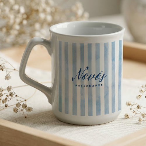 Godfather Blue Lines Pattern - Ceramic Mug 9oz - GOTShirts