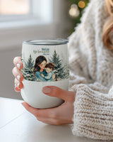 Godmother Christmas Boy - Magnetic Puzzle & Wine Mug Gift Box - GOTShirts