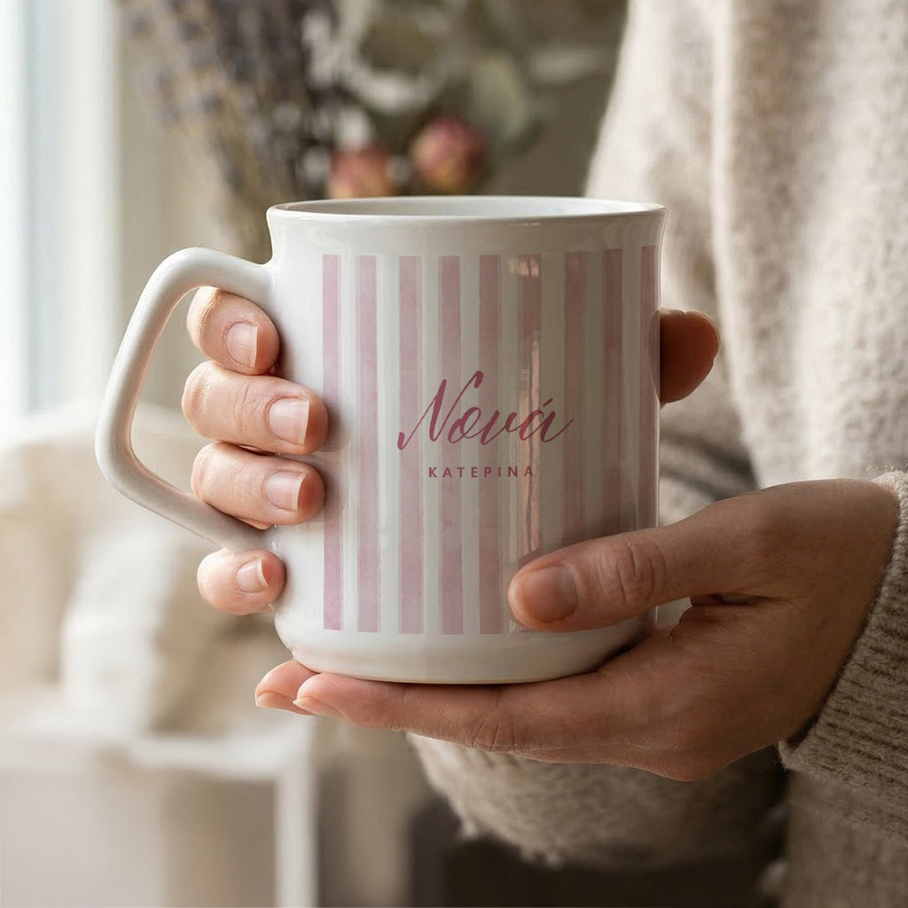 Godmother Pink Lines Pattern - Ceramic Mug 9oz - GOTShirts
