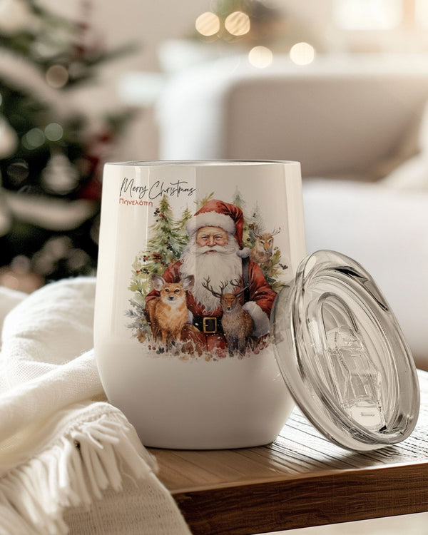 Santa Claus - Magnetic Puzzle & Wine Mug Gift Box - GOTShirts