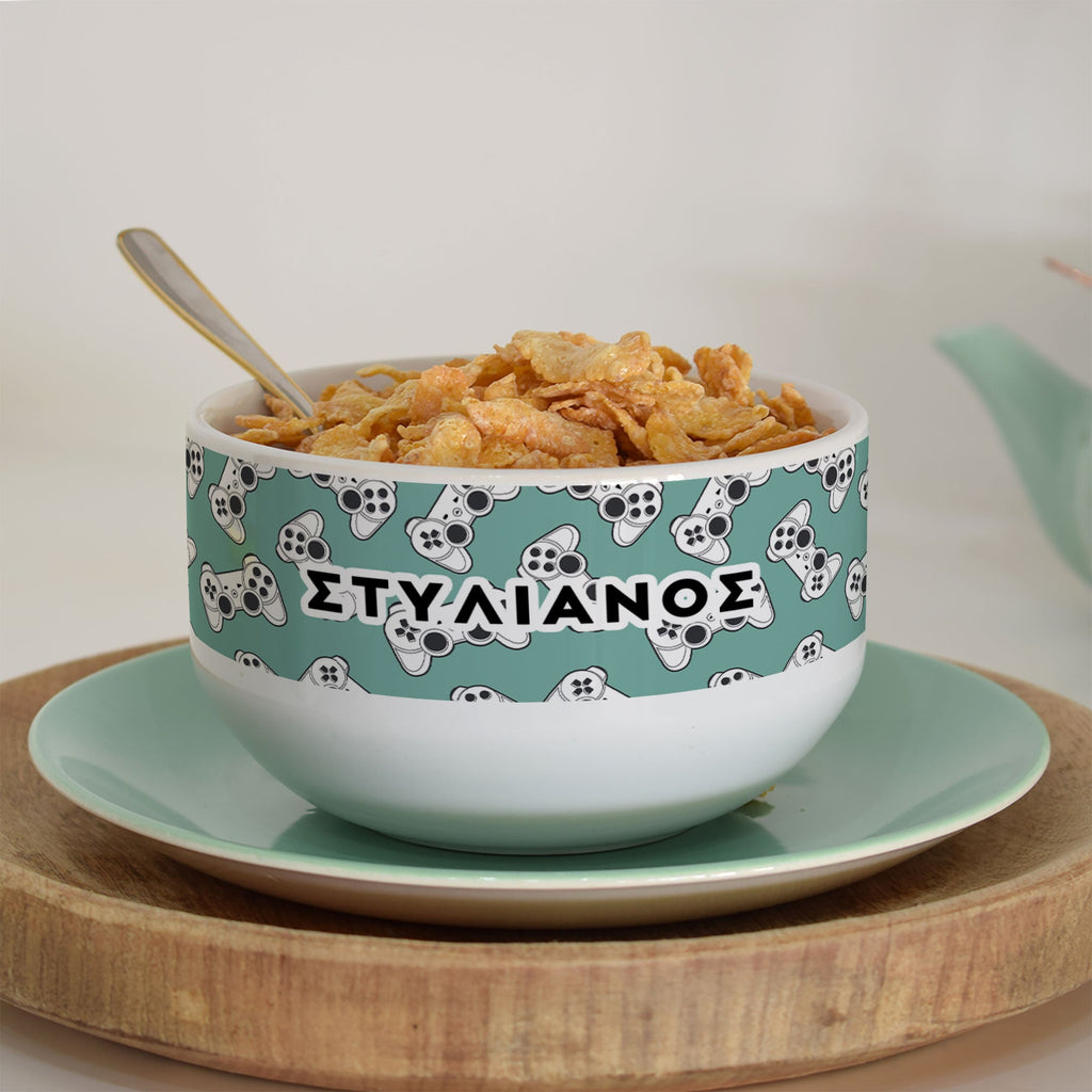 Gaming Controller - Personalized Ceramic Bowl - GOTShirts