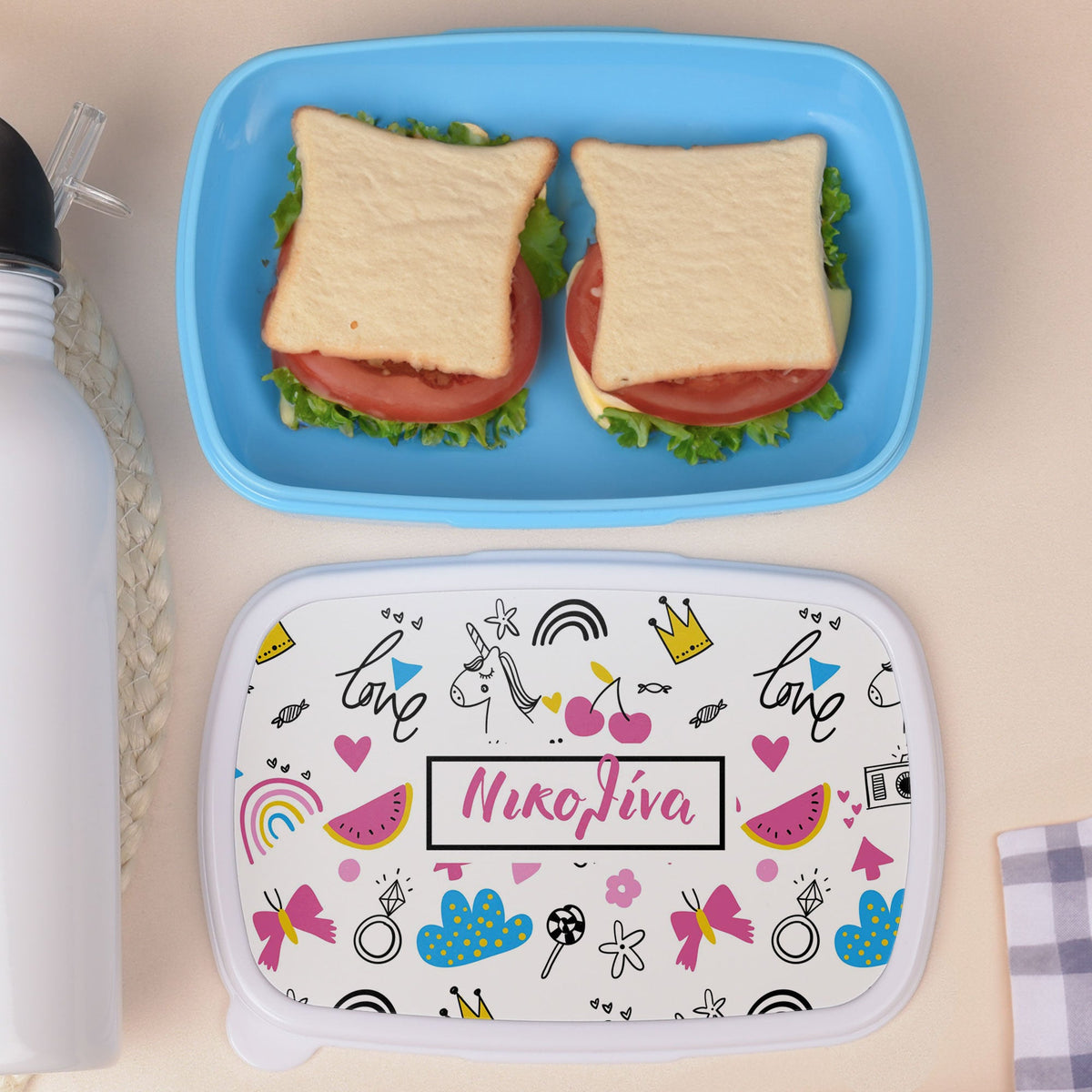 Cute Pattern - Plastic Lunch Box - GOTShirts