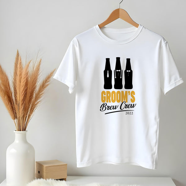 Groom's Brew Crew T-Shirt - GOTShirts